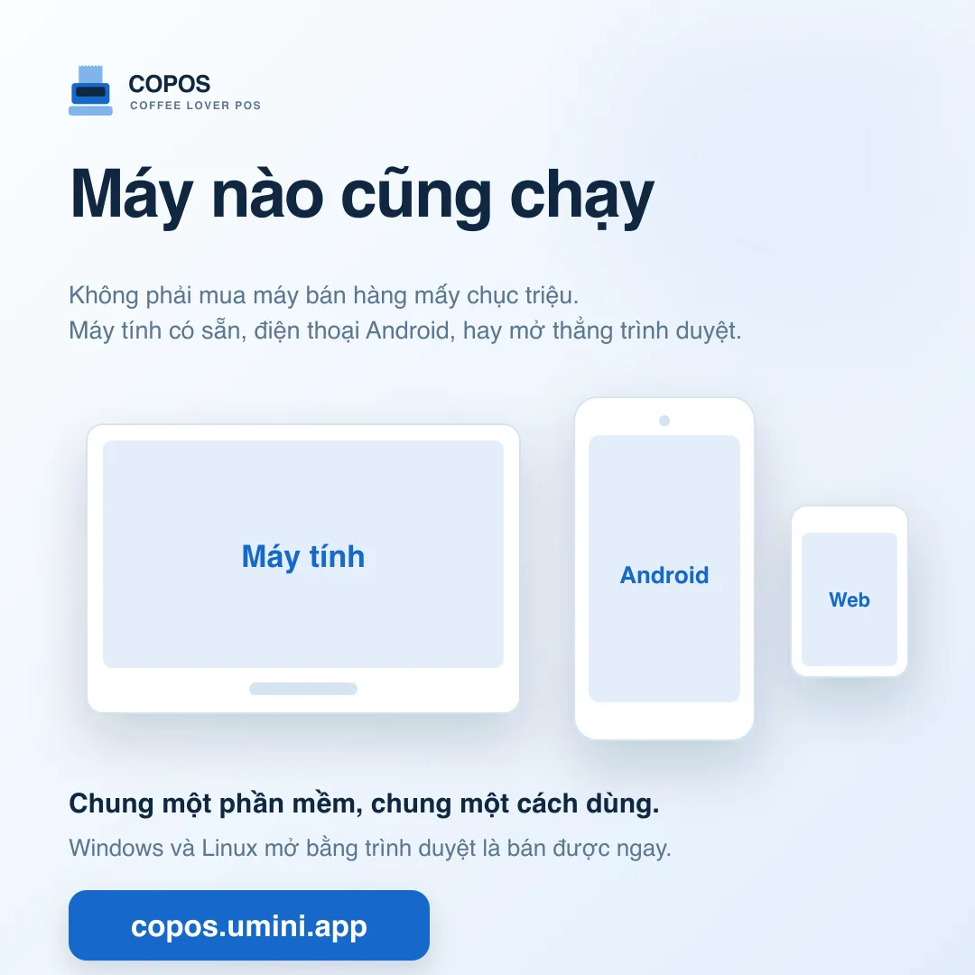 Máy nào cũng chạy